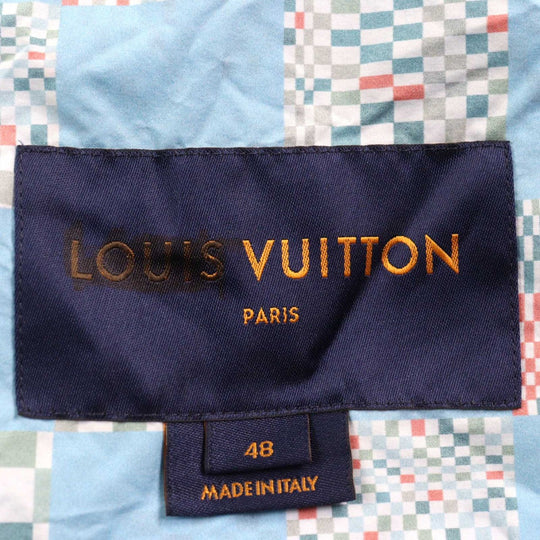 LOUIS VUITTON Hoodie HKB85W Main: 100% nylon Light blue type mens 48 Used Authentic