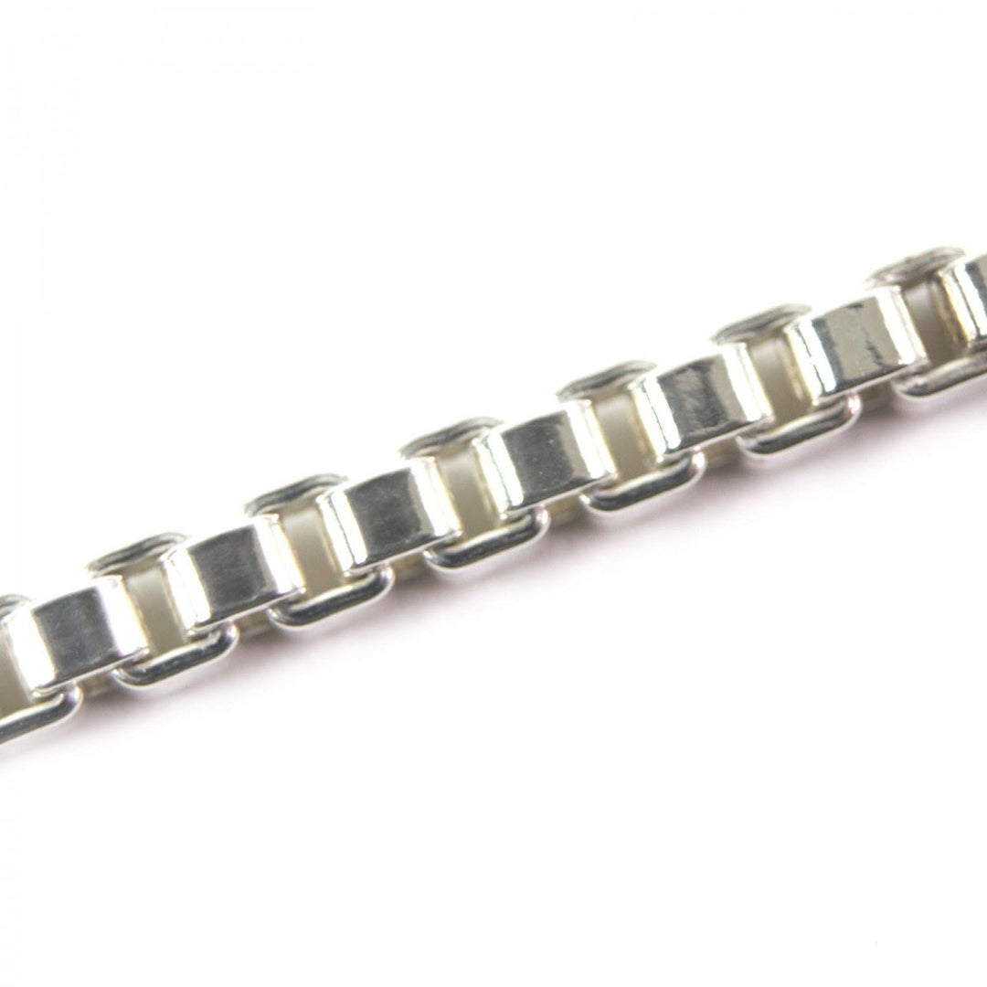 TIFFANY&Co. bracelet Main�FAG925 Silver Venetian ID mens Used Authentic