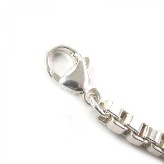 TIFFANY&Co. bracelet Main�FAG925 Silver Venetian ID mens Used Authentic