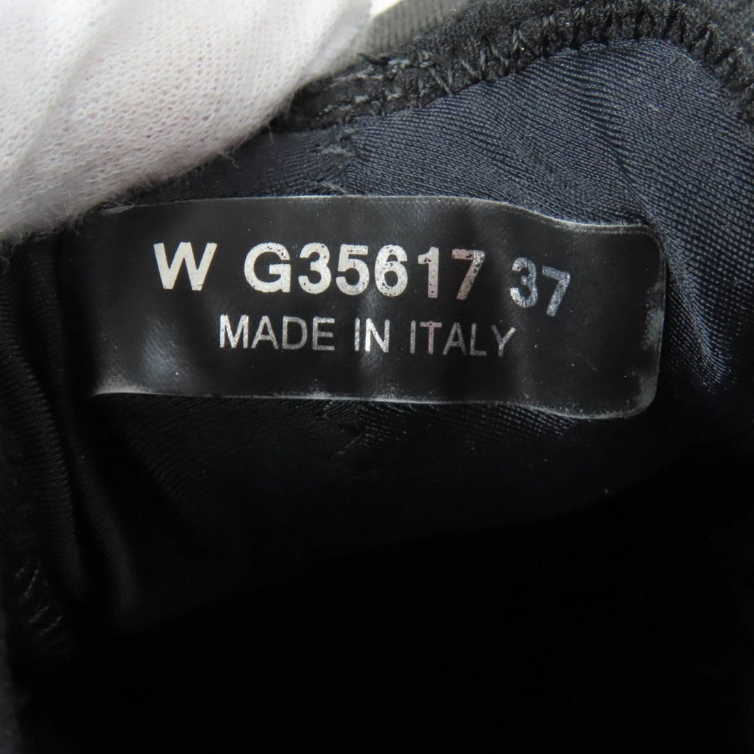 CHANEL sneakers G35617 Mixed Fiber, Calfskin, Velvet, Polyurethane black Women 37 Used Authentic