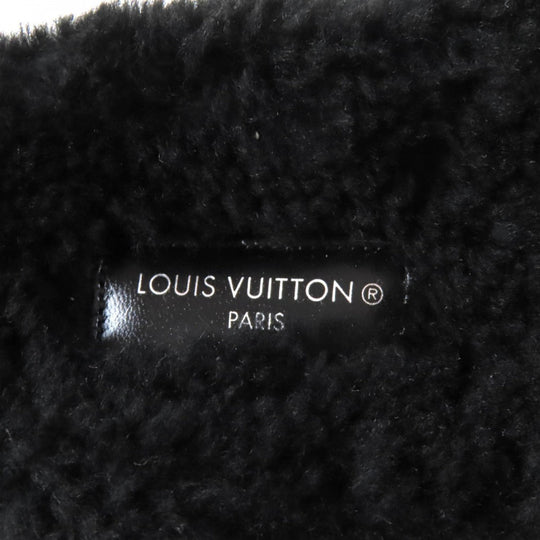 LOUIS VUITTON Sandals Main: Mouton Black beige Paseo Line Women 36 Used Authentic