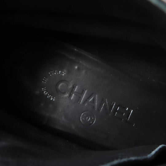 CHANEL Ankle boots 22B G39334 Main: Leather, Part: Tweed multicolor Women 38 C Used Authentic