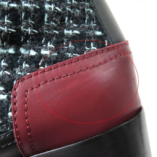 CHANEL Ankle boots 22B G39334 Main: Leather, Part: Tweed multicolor Women 38 C Used Authentic