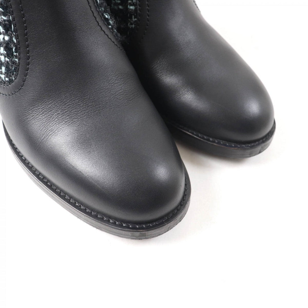 CHANEL Ankle boots 22B G39334 Main: Leather, Part: Tweed multicolor Women 38 C Used Authentic