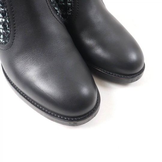 CHANEL Ankle boots 22B G39334 Main: Leather, Part: Tweed multicolor Women 38 C Used Authentic