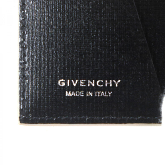 GIVENCHY Bifold Wallet BK608MK1T4 Main: Leather Beige black Classic 4G Card Boulder mens Used Authentic
