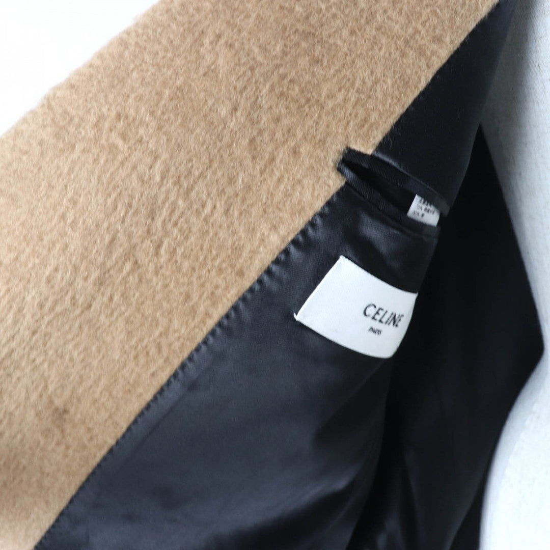 CELINE coat 2M12A783O Outer: 100% camel, Lining: 70% cupra, Lining: 30% cotton Camel Women 36 Used Authentic