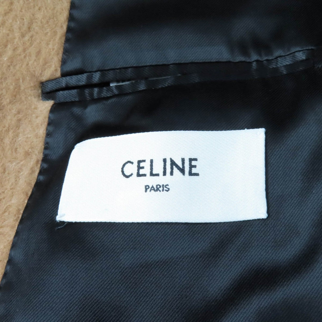CELINE coat 2M12A783O Outer: 100% camel, Lining: 70% cupra, Lining: 30% cotton Camel Women 36 Used Authentic