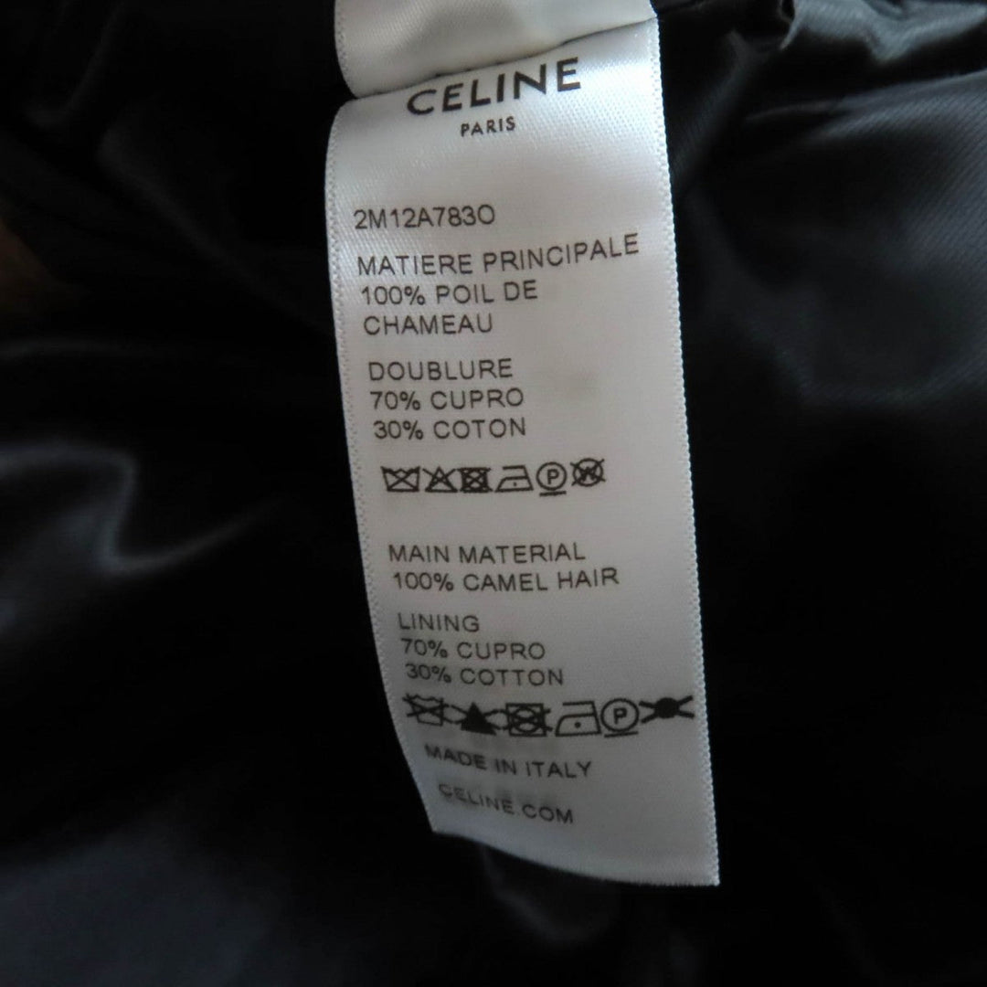 CELINE coat 2M12A783O Outer: 100% camel, Lining: 70% cupra, Lining: 30% cotton Camel Women 36 Used Authentic