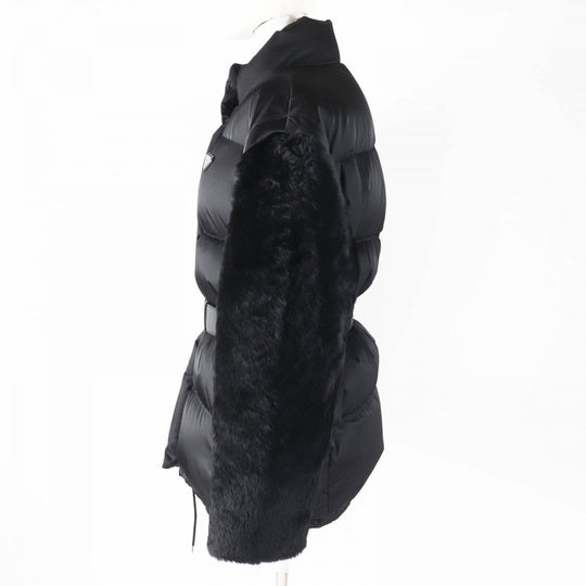 PRADA Down jacket 29L805 Main: Polyamide (Nylon) 100%, Fur: , Sleeve lining: Rayon 100%, Filling: Down 90%, Filling: Feather 10% black Women 36 Used Authentic