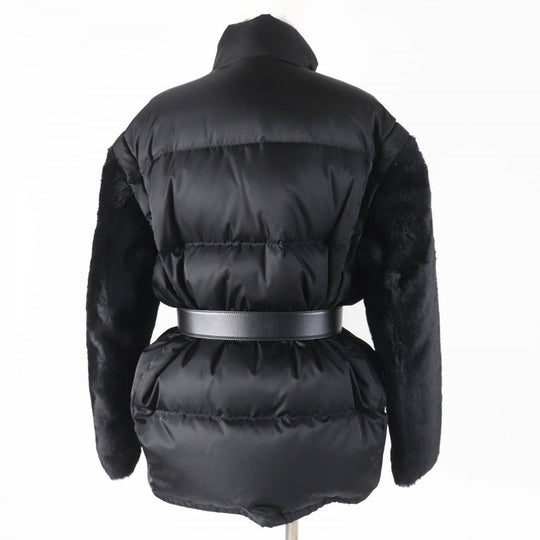 PRADA Down jacket 29L805 Main: Polyamide (Nylon) 100%, Fur: , Sleeve lining: Rayon 100%, Filling: Down 90%, Filling: Feather 10% black Women 36 Used Authentic