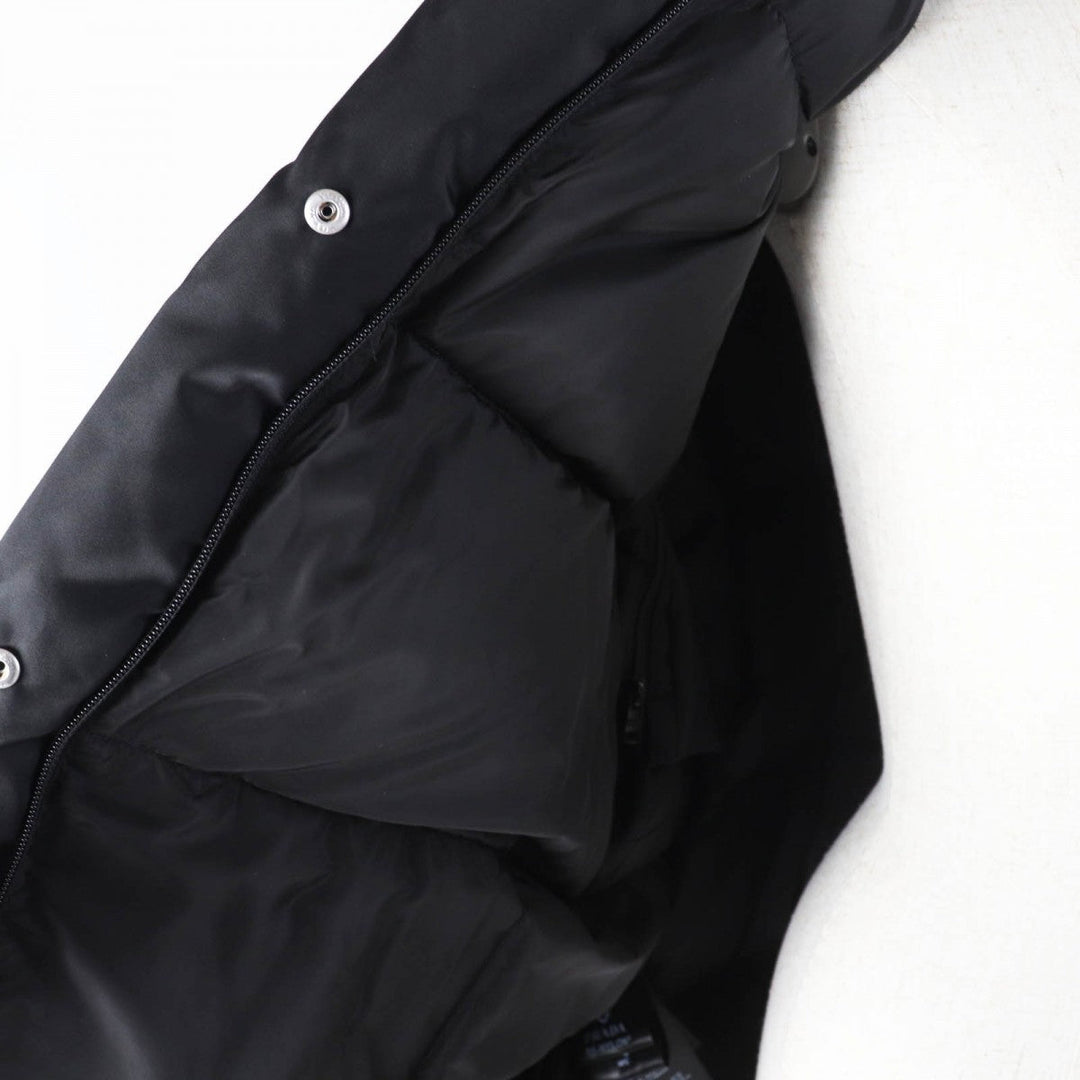 PRADA Down jacket 29L805 Main: Polyamide (Nylon) 100%, Fur: , Sleeve lining: Rayon 100%, Filling: Down 90%, Filling: Feather 10% black Women 36 Used Authentic