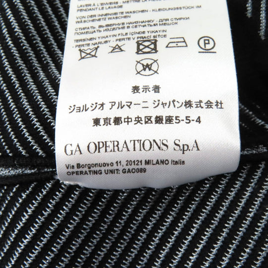 GIORGIO ARMANI Jacket 3KAG05 AM27Z Main: 80% viscose (rayon), 10% polyamide (nylon), 6% polyester, 4% elastane (polyurethane) Gray black Women 38 Used Authentic