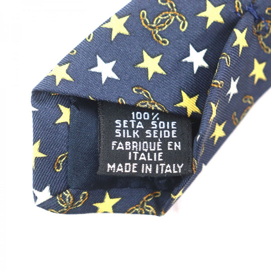 CHANEL tie Main: 100% silk, Main: 60% silk, Main: 40% wool Navy mens Used Authentic
