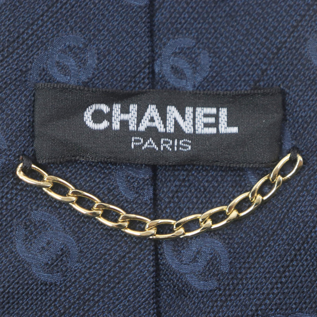CHANEL tie Main: 100% silk, Main: 60% silk, Main: 40% wool Navy mens Used Authentic