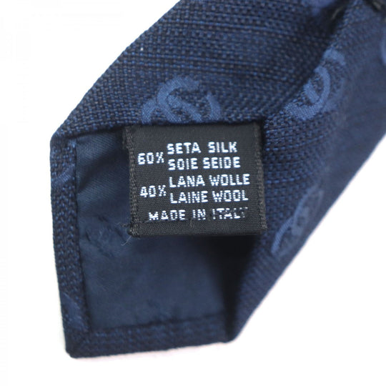CHANEL tie Main: 100% silk, Main: 60% silk, Main: 40% wool Navy mens Used Authentic