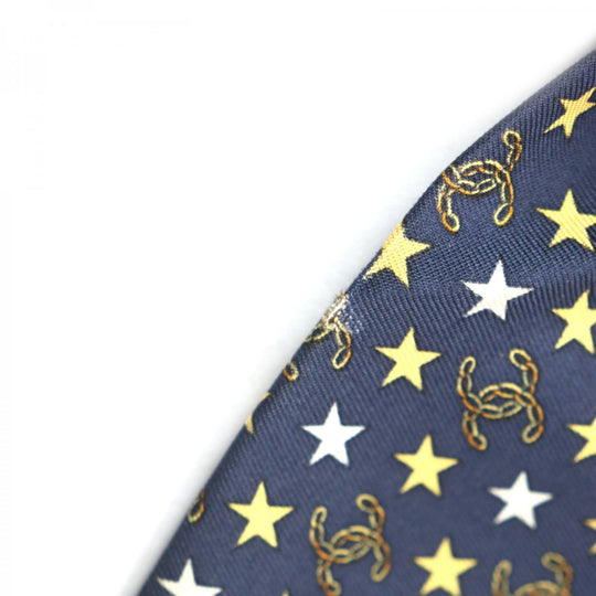 CHANEL tie Main: 100% silk, Main: 60% silk, Main: 40% wool Navy mens Used Authentic