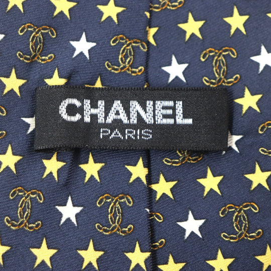 CHANEL tie Main: 100% silk, Main: 60% silk, Main: 40% wool Navy mens Used Authentic