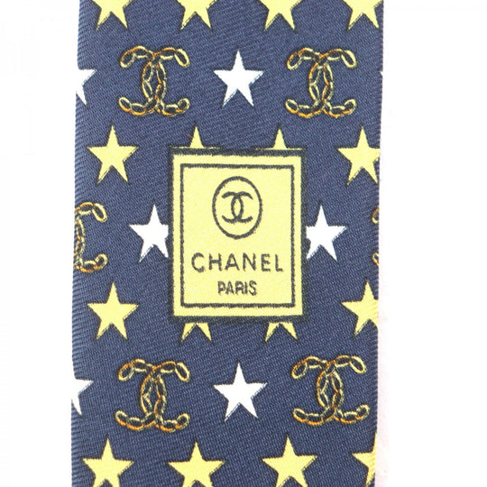 CHANEL tie Main: 100% silk, Main: 60% silk, Main: 40% wool Navy mens Used Authentic