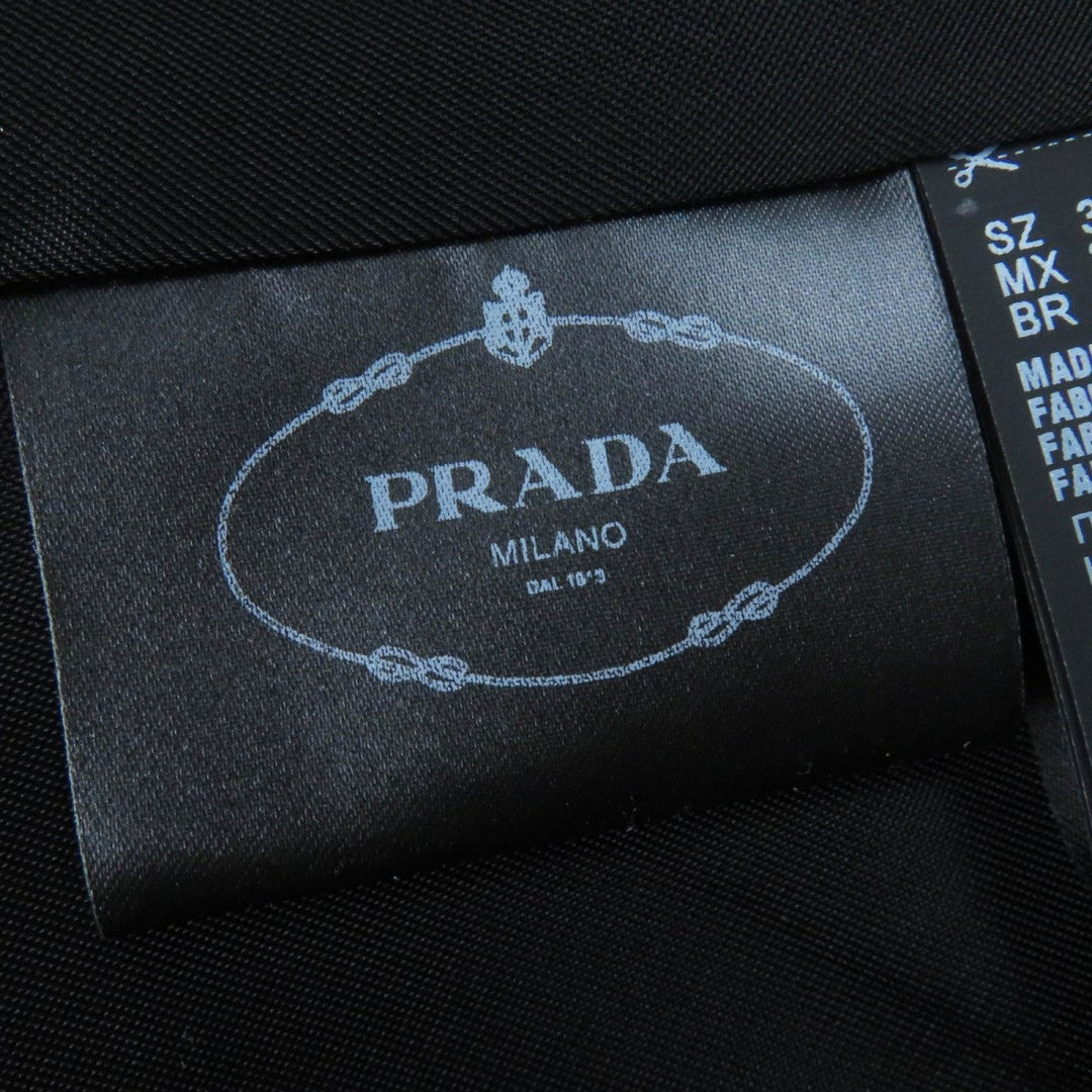 PRADA Chester coat P6490 Main: 98% wool, Main: 2% polyurethane black Women 38 Used Authentic