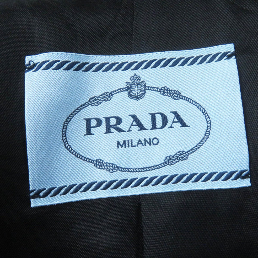 PRADA Chester coat P6490 Main: 98% wool, Main: 2% polyurethane black Women 38 Used Authentic