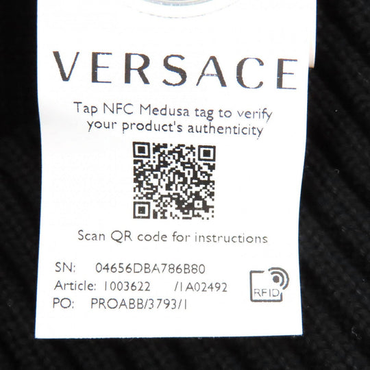 VERSACE knit 1003622 cotton black 46 (170/84A)