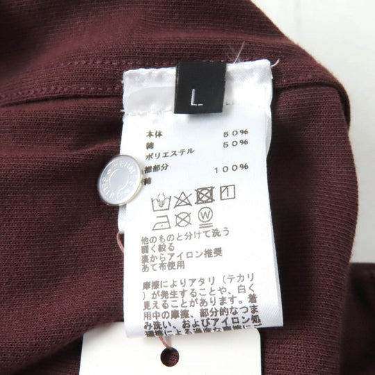 HERMES Short sleeve polo shirt cotton Brown L