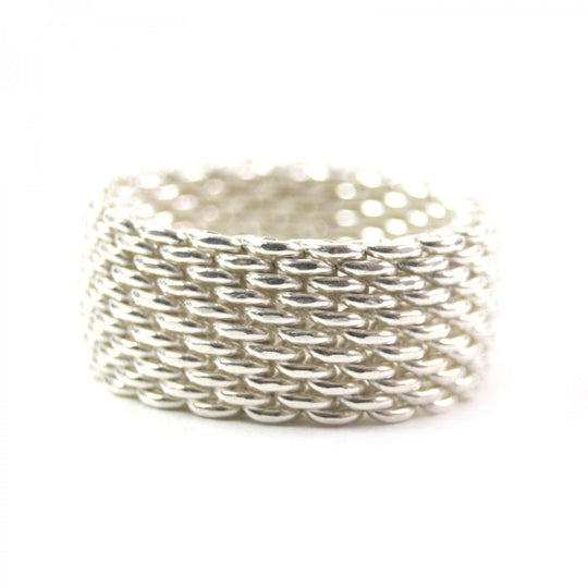 TIFFANY&Co. Ring SV925 Silver somerset mesh ring