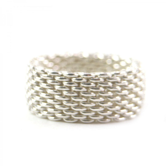 TIFFANY&Co. Ring SV925 Silver somerset mesh ring