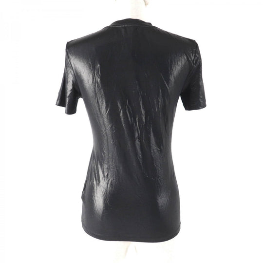 VERSACE Short sleeve T-shirt 1010066 Main: 95% viscose, Main: 5% polyurethane Black purple Women 40 Used Authentic