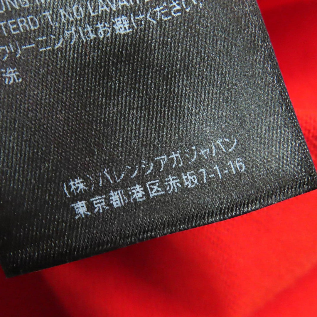 BALENCIAGA Short sleeve T-shirt 612965 cotton Red Real Balenciaga Tee mens XS Used Authentic