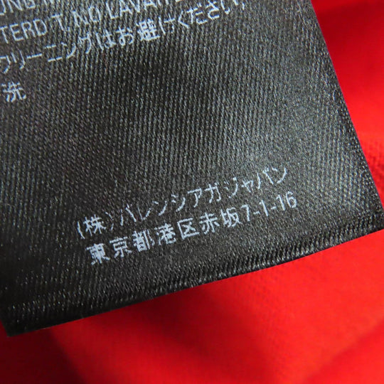 BALENCIAGA Short sleeve T-shirt 612965 cotton Red Real Balenciaga Tee mens XS Used Authentic