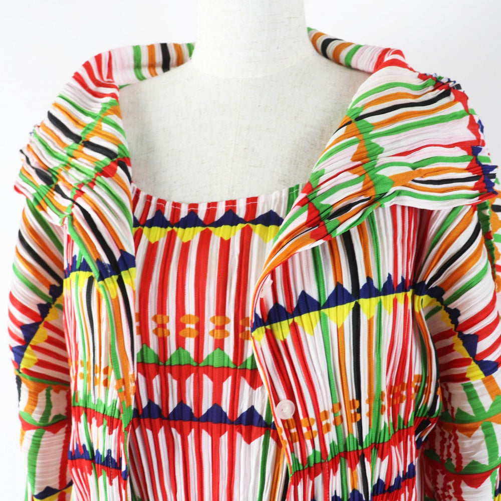 PLEATS PLEASE ensemble PP22-JK739�^PP22-JK791 Main: 100% polyester Multi Women 3 Used Authentic