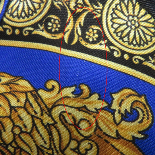 VERSACE Long sleeve shirt A79153 Main: 100% silk Multi Women 38 Used Authentic