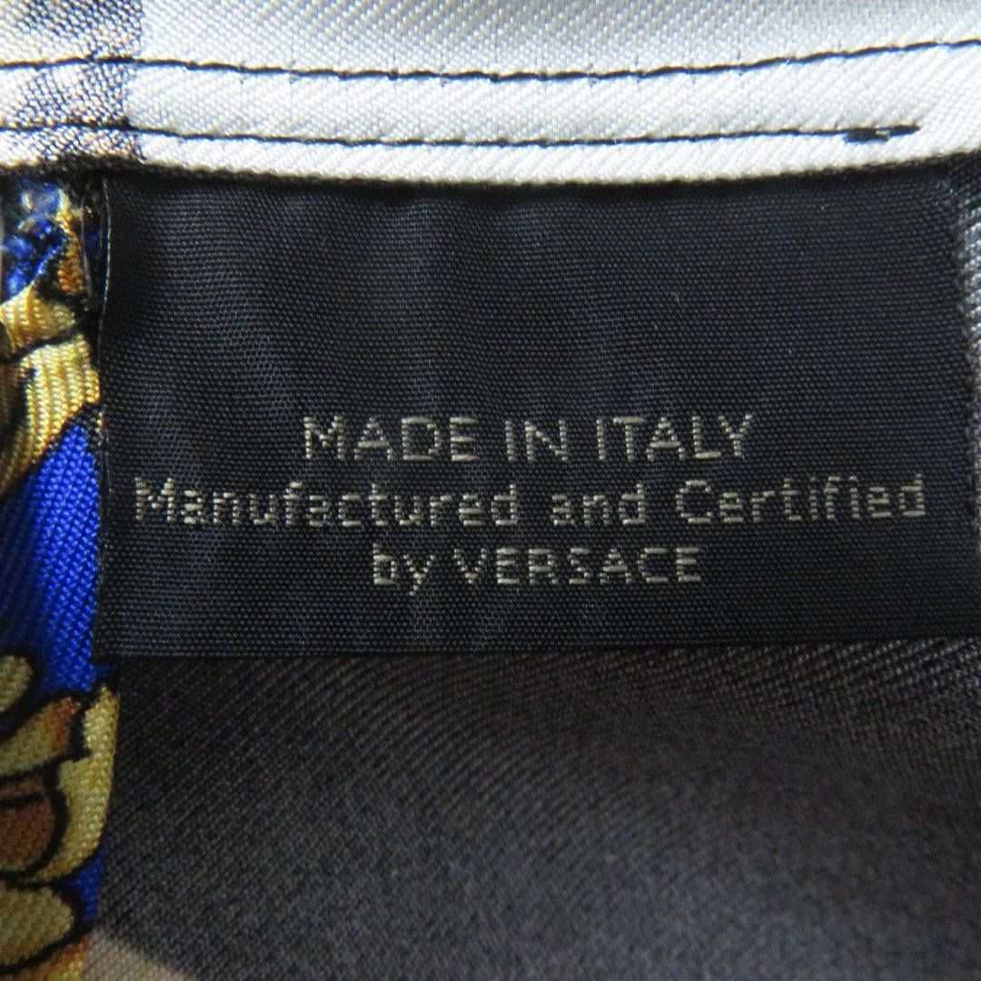 VERSACE Long sleeve shirt A79153 Main: 100% silk Multi Women 38 Used Authentic