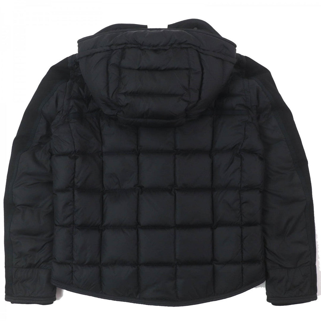 MONCLER Down jacket Outer: 100% nylon, Lining: 100% nylon, Part: 100% wool, Leather part: cowhide, Filling: 90% down black RYAN mens 2 Used Authentic