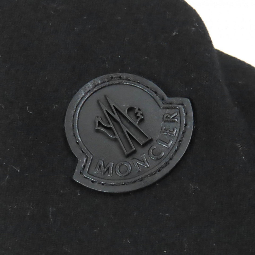 MONCLER Down jacket Outer: 100% nylon, Lining: 100% nylon, Part: 100% wool, Leather part: cowhide, Filling: 90% down black RYAN mens 2 Used Authentic