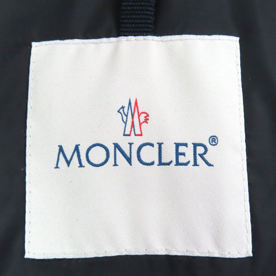 MONCLER Down jacket Outer: 100% nylon, Lining: 100% nylon, Part: 100% wool, Leather part: cowhide, Filling: 90% down black RYAN mens 2 Used Authentic