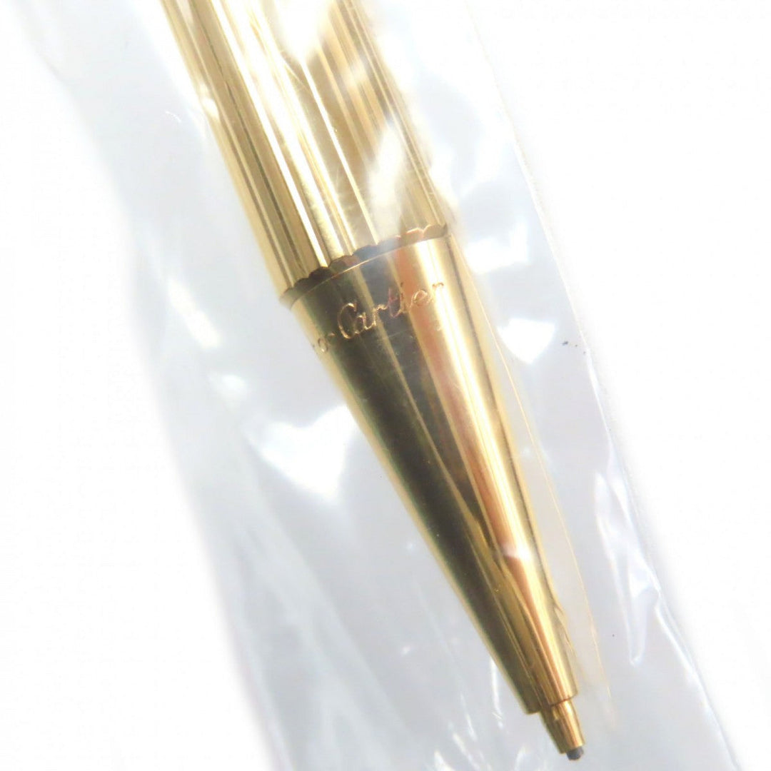 CARTIER Ballpoint pen Gold Plated gold Trinity Must de Cartier mens Used Authentic