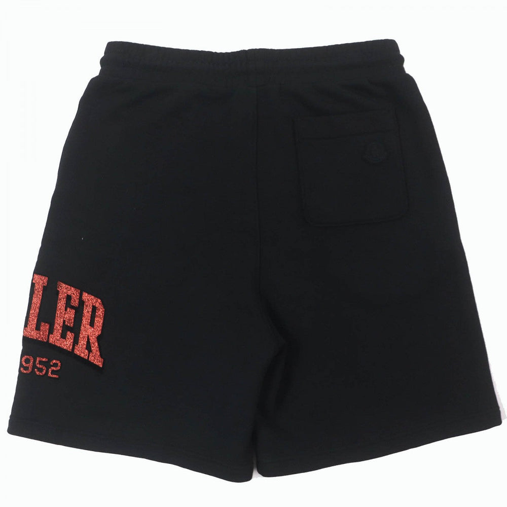 MONCLER Shorts cotton Black red S