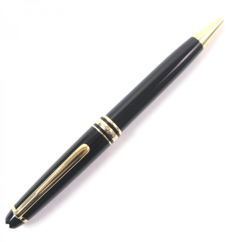 MONTBLANC Ballpoint pen Resin, Gold Plated black Meisterstck mens Used Authentic
