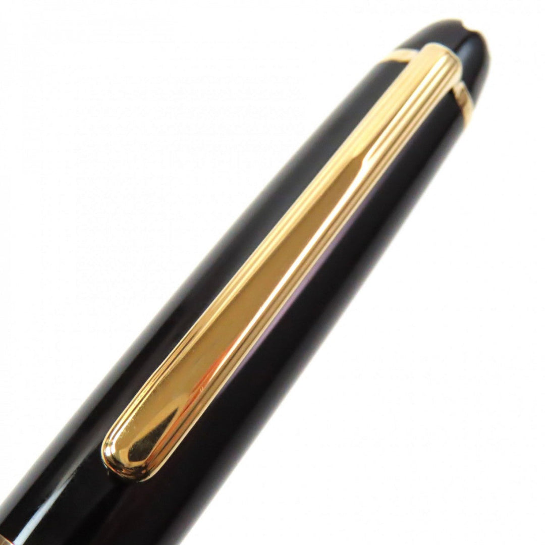 MONTBLANC Ballpoint pen Resin, Gold Plated black Meisterstck mens Used Authentic