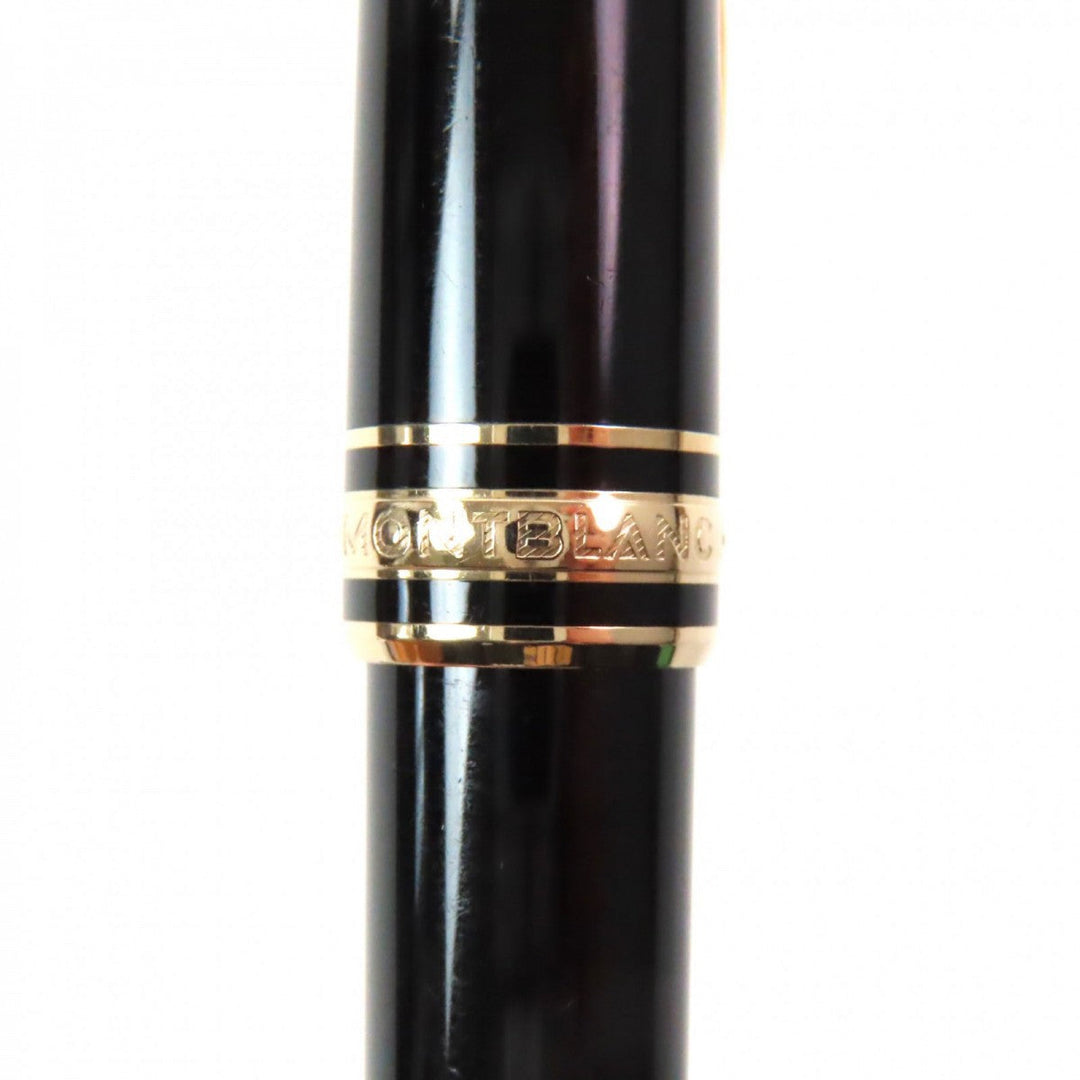 MONTBLANC Ballpoint pen Resin, Gold Plated black Meisterstck mens Used Authentic