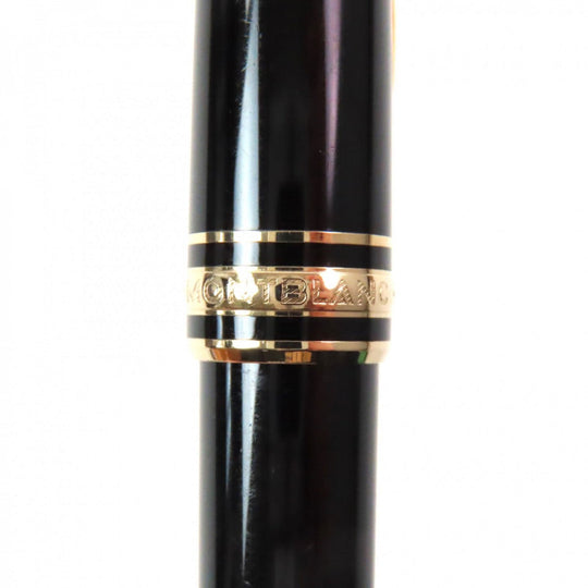 MONTBLANC Ballpoint pen Resin, Gold Plated black Meisterstck mens Used Authentic