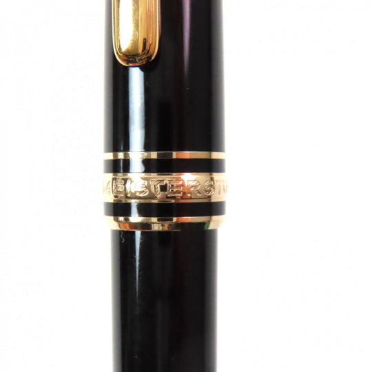 MONTBLANC Ballpoint pen Resin, Gold Plated black Meisterstck mens Used Authentic