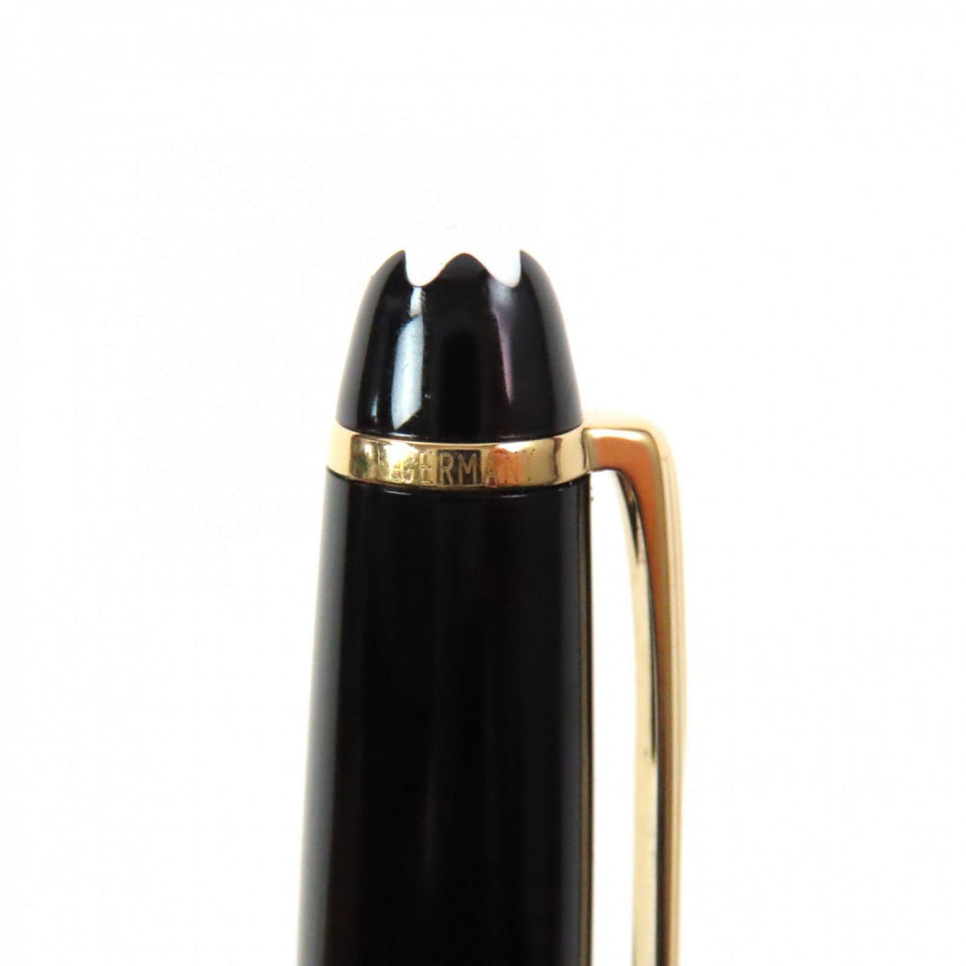 MONTBLANC Ballpoint pen Resin, Gold Plated black Meisterstck mens Used Authentic
