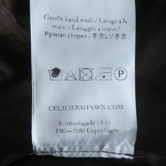CECILIE BAHNSEN one piece 1577-343-8672 Main: 100% cotton Dark brown Women 6 Used Authentic