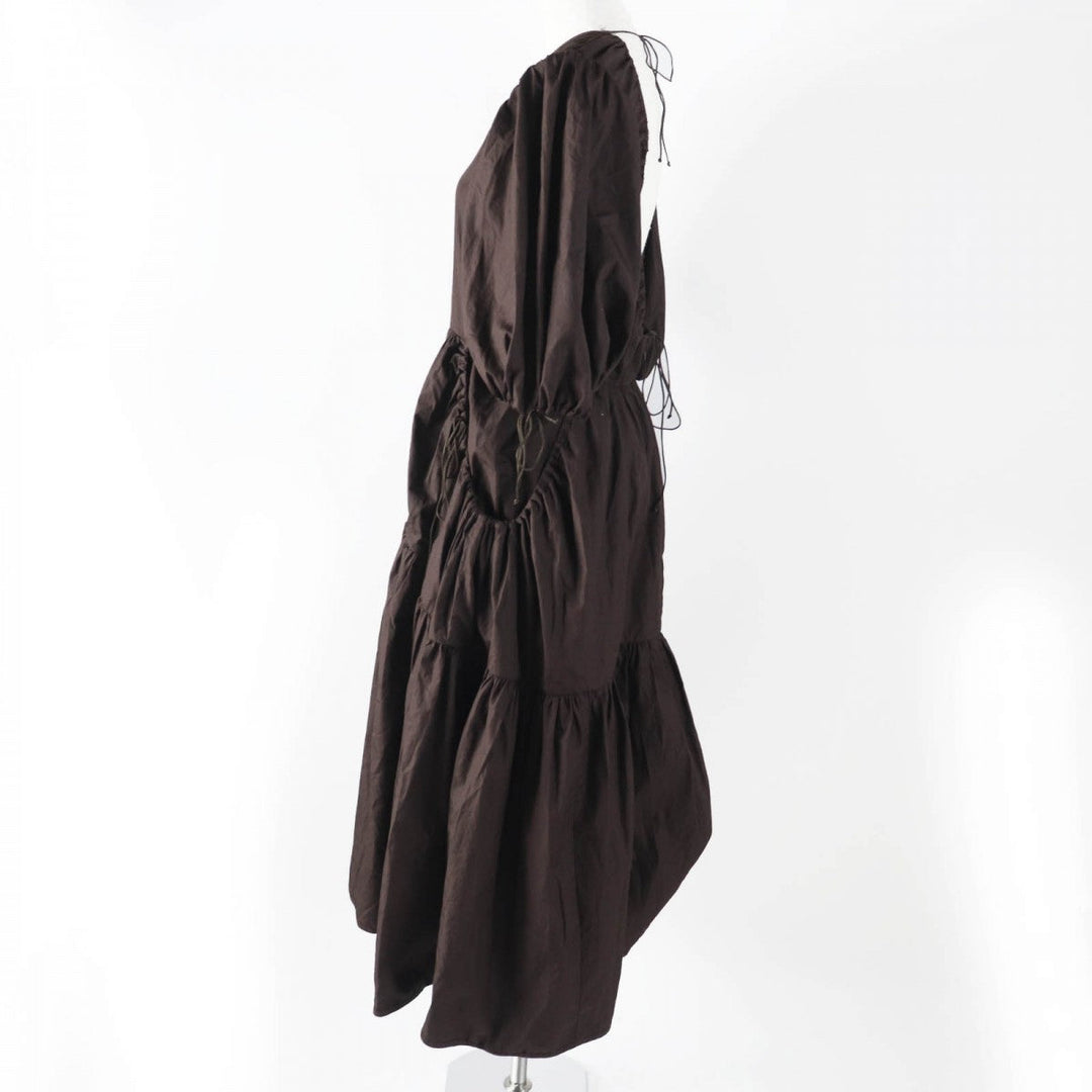 CECILIE BAHNSEN one piece 1577-343-8672 Main: 100% cotton Dark brown Women 6 Used Authentic
