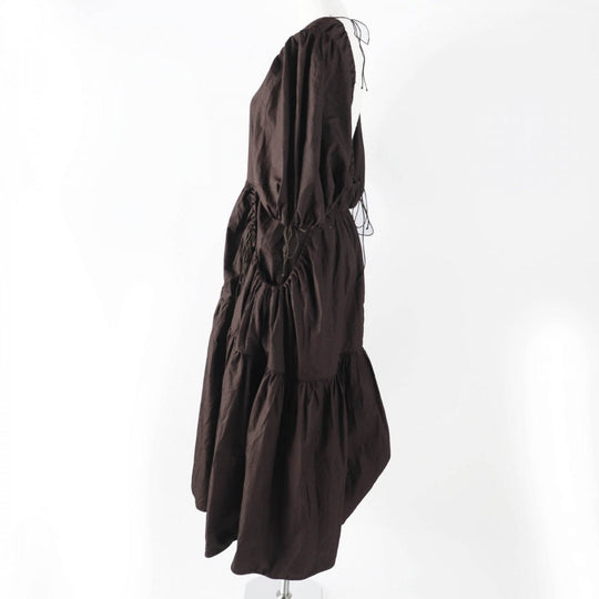 CECILIE BAHNSEN one piece 1577-343-8672 Main: 100% cotton Dark brown Women 6 Used Authentic