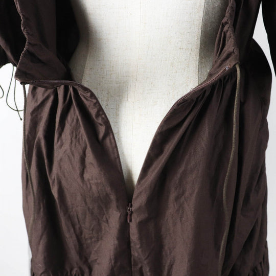 CECILIE BAHNSEN one piece 1577-343-8672 Main: 100% cotton Dark brown Women 6 Used Authentic